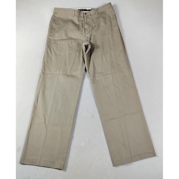 Eddie Bauer Other - Eddie Bauer Pants Mens 35 Beige Wrinkle Resistant Classic Fit Chino Khakis
